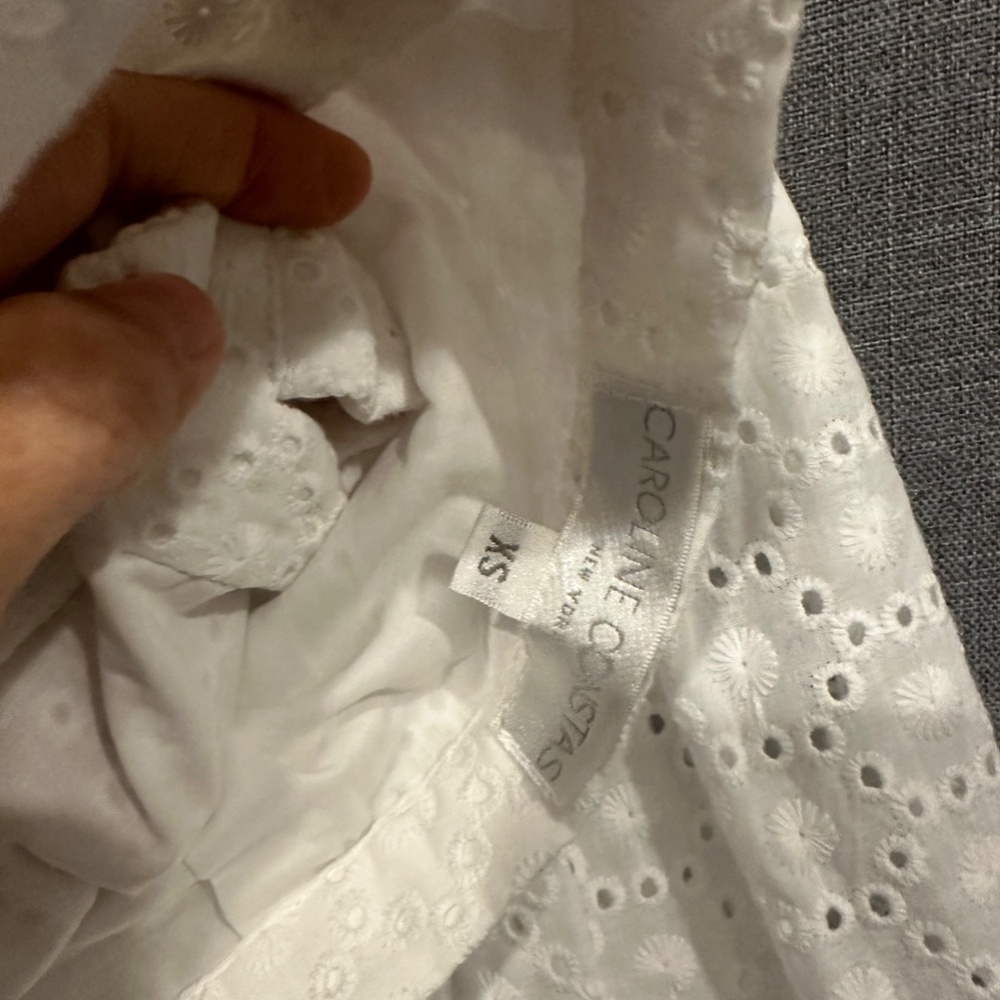 CAROLINE CONSTAS Raya broderie anglaise midi skirt - Picture 9 of 9